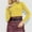 Yellow, variant on Drses Women's 2024 Fall Long Sleeve Ribbed Knit Sweater - Low Mock Neck Slim Fit Tee Top
