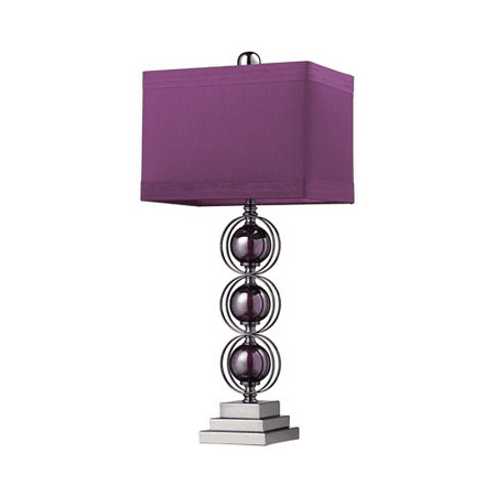 - Table Lamps 1 Light With Purple / Black Nickel Steel Medium Base 27 inch 60 Watts