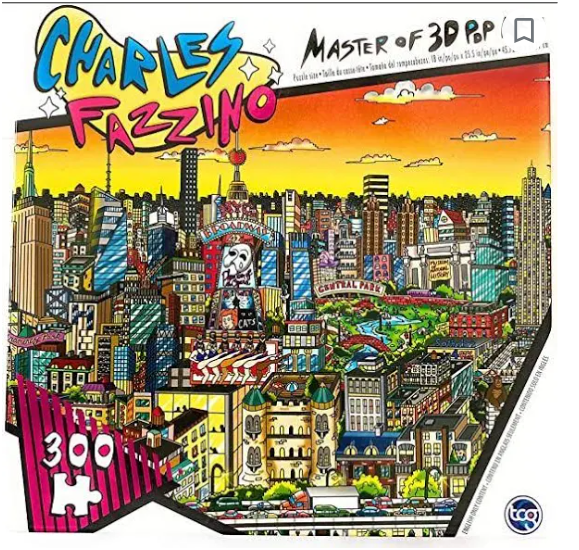 TCG Toys Charles Fazzino Under The Paris Sky 300 Piece