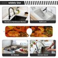 thumbnail image 7 of Pumpkin Autumn Leaves Kitchen Sink Splash Guard for Faucet 2 Pack Faucet Absorbent Mats Fall Thanksgiving Faucet Handle Drip Catcher for Kitchen, Bathroom,Sink Mat, Dish Drying Mat, 30"x5.5", 7 of 7