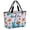 Blue, Teal, Orange, variant on Sunmmer Beach Beach Bag for Women, Large Breathable Mesh Beach Tote Bag, Nautical Starfish Shells Bags Floral Watercolor Sandproof Lightweight Travel Bags for Vacation Picnic Swimming Pool