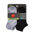 thumbnail image 2 of Hanes Boys' Performance Super No Show Socks, X-Temp, 6-Pairs Grey/Black L, 2 of 3