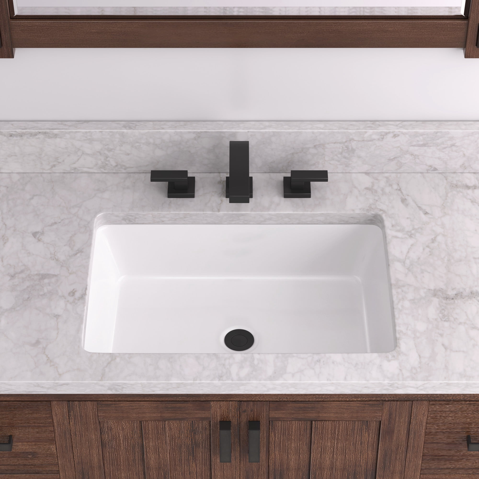 Open Box Signature Hardware 455857 Destin 23" Vitreous China Undermount Bathroom Sink