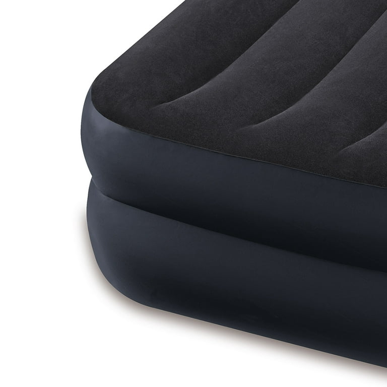 Intex Pillow Rest Raised Airbed with Built-in Pillow and Electric Pump Twin  B