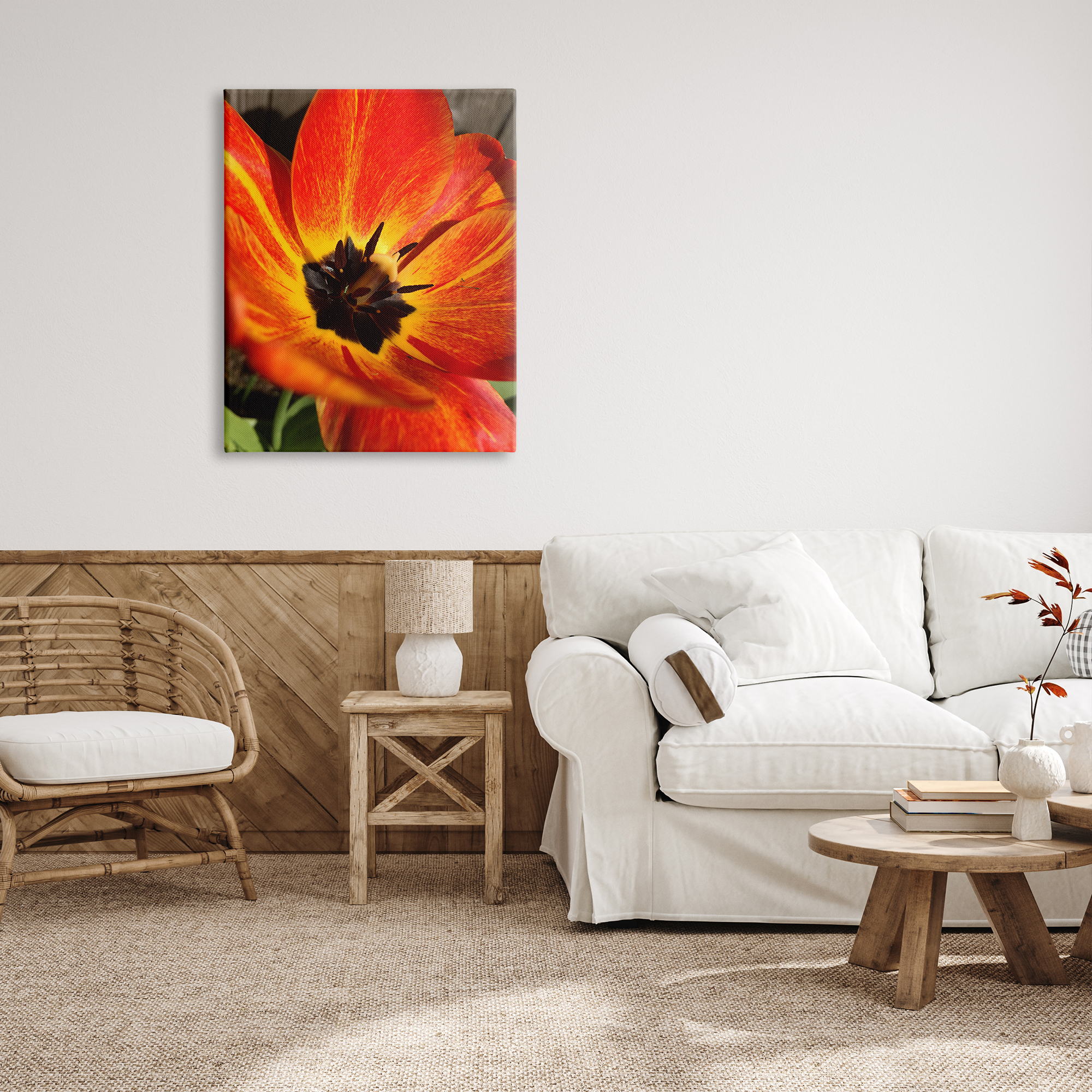 Stupell Industries Bold Red Poppy Flower Blossom Petals Photograph Gallery Wrapped Canvas Print Wall Art, Design by Heidi Bannon
