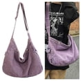 thumbnail image 5 of Yucurem Women Canvas Bag Adjustable Shoulder Strap Tote Bag Commuting Bag (Purple) Casual canvas bag (Purple), 5 of 10