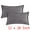 Grey, variant on Unique Bargains 2Pcs Decorative Throw Pillow Covers for Couch Bed Red 12" x 20"