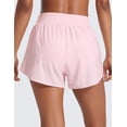 thumbnail image 2 of CRZ YOGA Athletic Shorts for Women 3" High Rise Quick Dry for Running Workout Track with Zip Pockets, 2 of 4