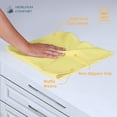 thumbnail image 4 of HEIRLOOM COMFORT 3 Pack 100% Cotton Multi Dual Waffle Weave Kitchen Towels, 16x26 Inch, Super Absorbent, Quick Dry Dishcloth Set, Soft Hand Towels for Cleaning, Durable - Lemon Yellow, Pink, Lavender, 4 of 7