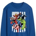 thumbnail image 3 of Marvel The Avengers - American Flag - Adult Long Sleeve Graphic T-Shirt, 3 of 5