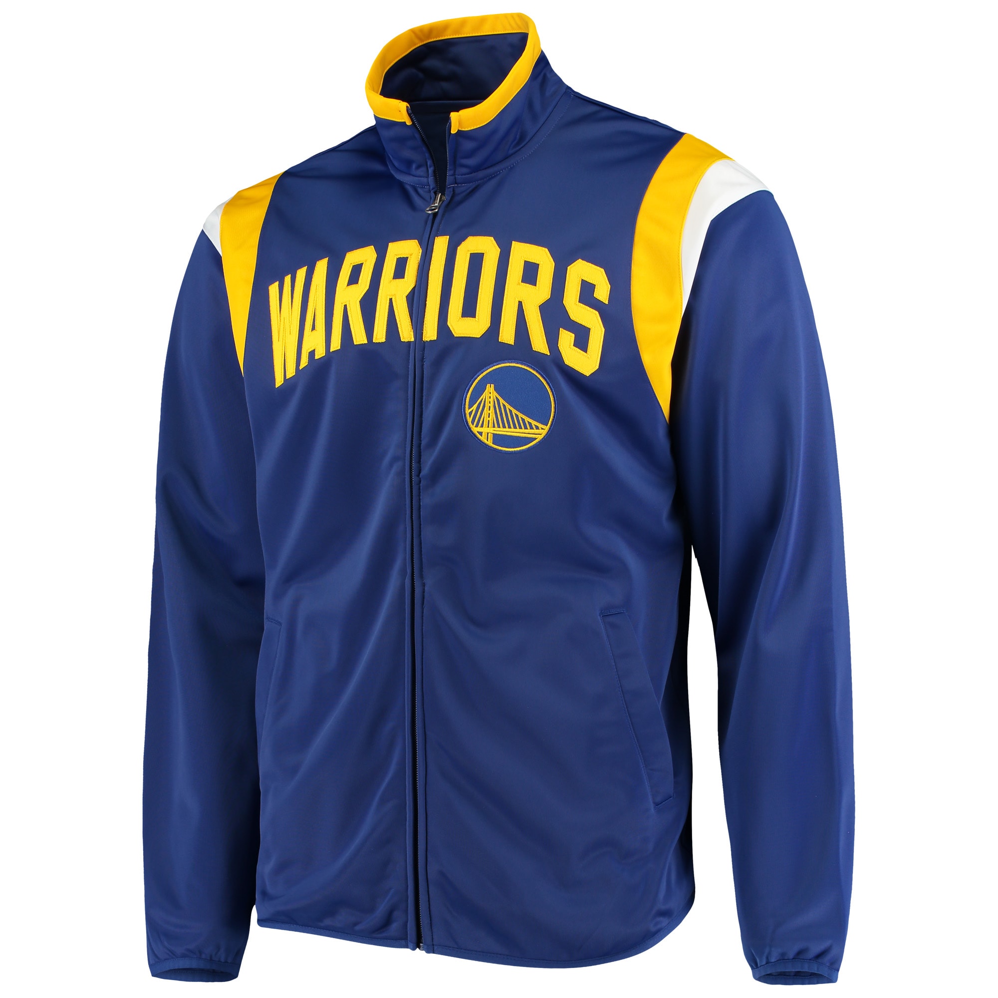 warriors track jacket