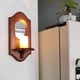 thumbnail image 5 of Espejo de Pared Vintage con Estante, Candelabro de Aromaterapia de Madera Maciza, Decoración Colgante para Cafetería, Estante de Pared., 5 of 5