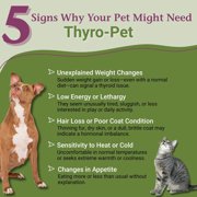 PetAlive Thyro-Pet Herbal Drops for Dog & Cat Thyroid Support - Herbal Liquid Thyroid Formula with Bladderwrack, Astragalus, Nettle Leaf, Supports Healthy Thyroid Function - 2 Fl Oz