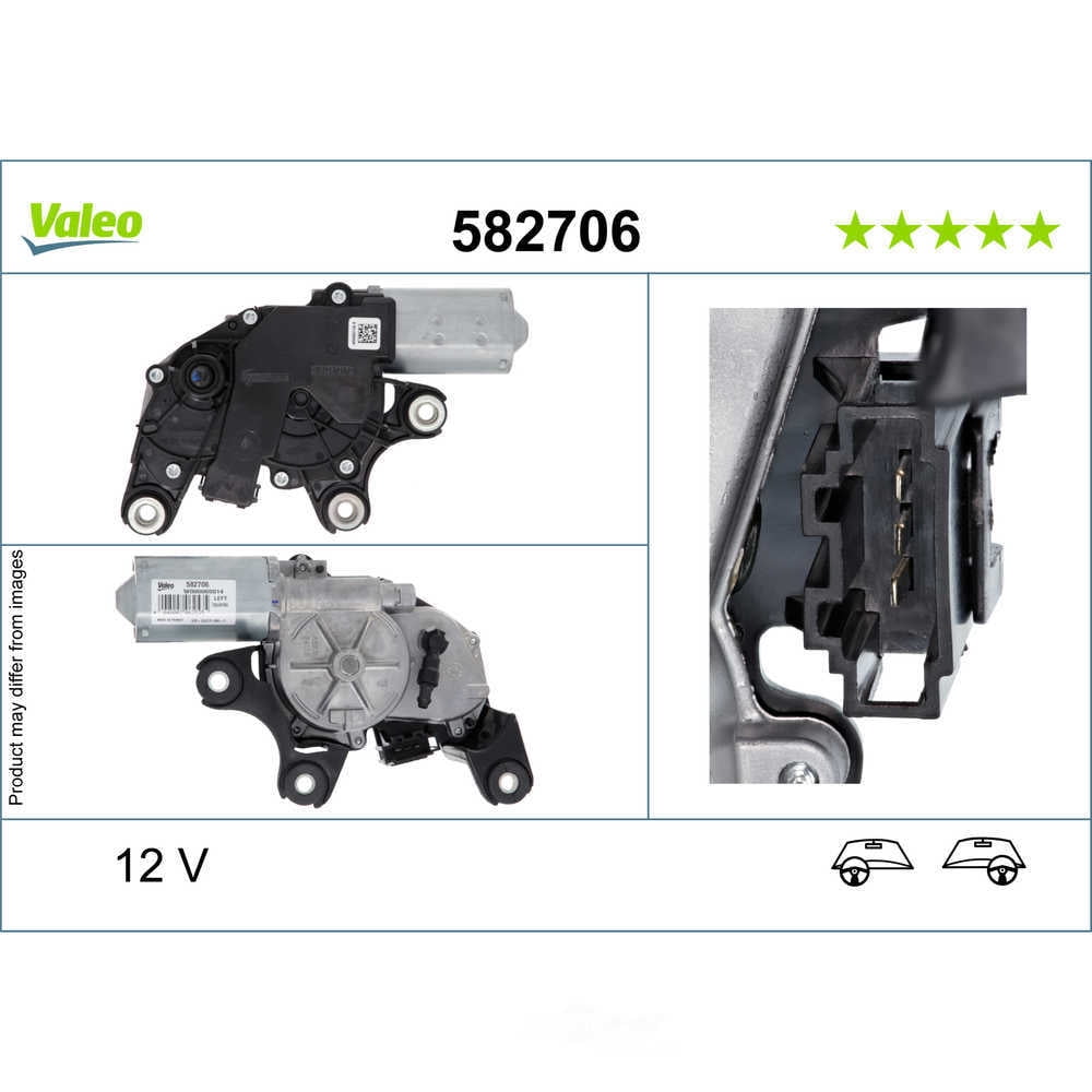 Valeo 582706 Back Wiper Motor for Mercedes-Benz Metris 2016-2022