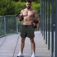 thumbnail image 2 of REDESS Men's Shorts Athletic with Liner,Shorts for Running Workout Basketball Gym,7"Inseam,Black, 2 of 7