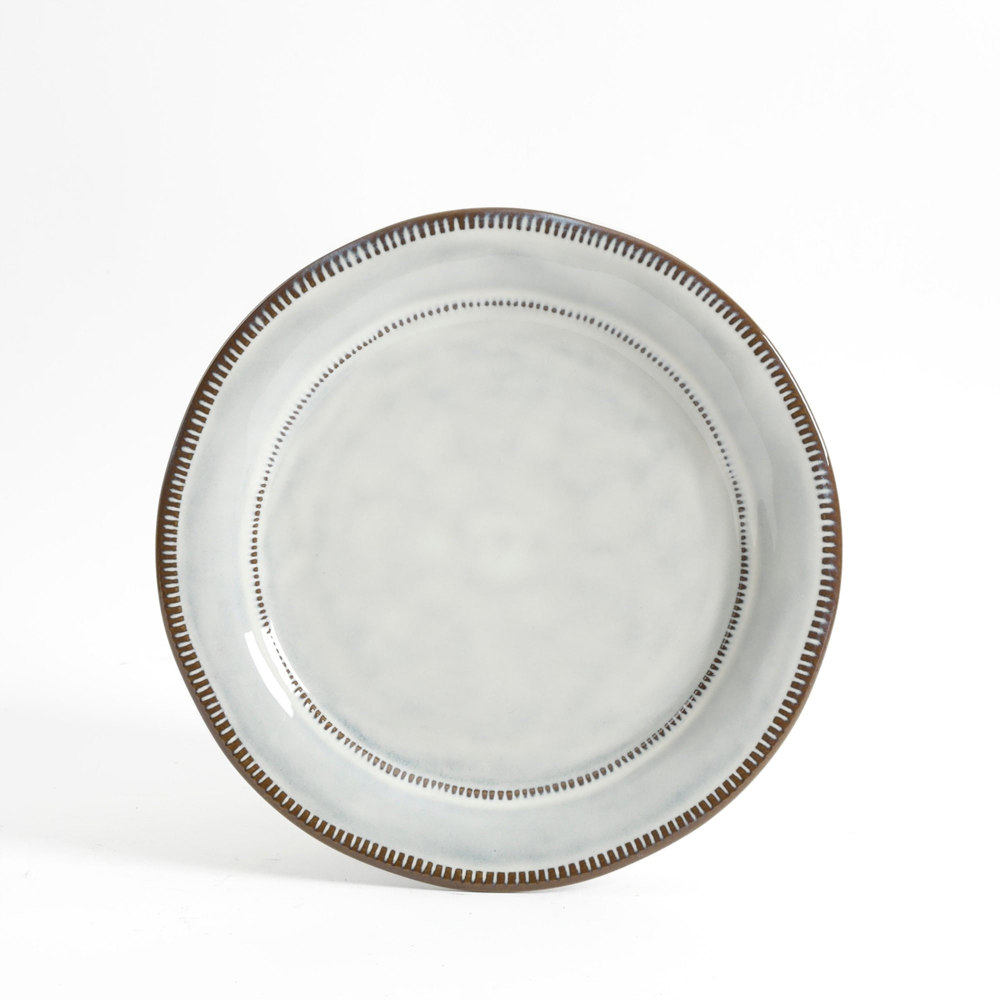 Gibson Elite Terranea 12 Piece Terracotta Dinnerware Set in White, Service for 4