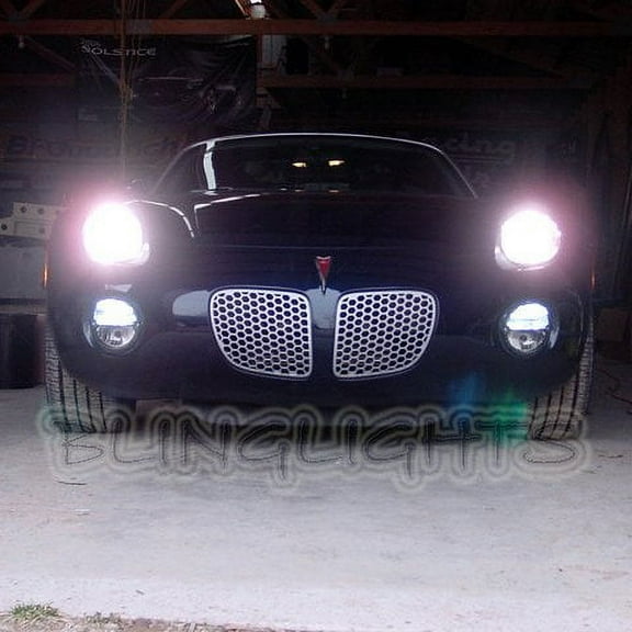 For The 2006 2007 2008 2009 Pontiac Solstice White Light Bulbs for Headlamps Headlights Head Lamps Lights