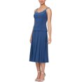 thumbnail image 4 of Alex Evenings embellished scoop neck sleeveless popover A-line matte jersey dress with matching 3/4 sleeve jacket, 4 of 4