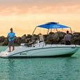 AquaBrella The Portable Bimini Boat Top Cover Canopy. Large size 6 foot X 6 Foot