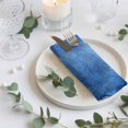 thumbnail image 3 of Cloth Napkins Set of 4 - 20x20 Inches, Blue Night Landscapes Washable Reusable Table Napkins, Christmas Winter Snowfall Forest Soft & Absortbent Dining Napkin for Party Wedding Hotel Restaurant, 3 of 8