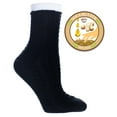 thumbnail image 1 of Double Layer Fuzzy Chain Link Shea Butter Sock Black By Minx NY, 1 of 1