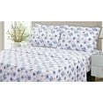 thumbnail image 1 of Cotton House - Flannel Sheet Set, 100% Cotton, Twin Size, Snowflakes Design, 1 of 2