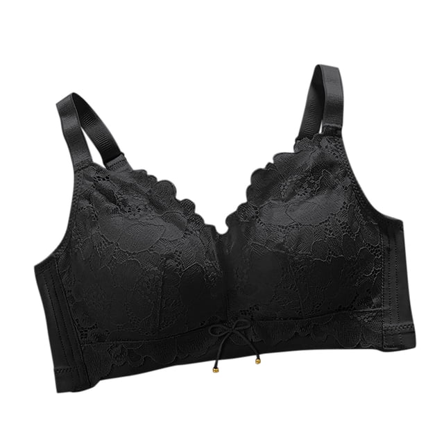 Timegard Bras for Women Lace No Underwire High Support Breathable Comfy Solid Color Daily Thin Bralette