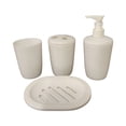 thumbnail image 2 of Precios Reducidos, Juego de accesorios de baño de 4 piezas con dispensador de jabón, cepillo de dientes, vaso y jabonera Akmoler, 2 of 9