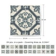 thumbnail image 5 of Walplus  Vintage Azulejo Tile Stickers Peel and Stick Wall Sticker Decal 4"x4" 24 pieces, 5 of 6