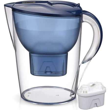 Homeleader Water Filter Pitcher, 3.5L Purifier with Electronic Filter Indicator, 1 Standard Filters, BPA Free, Technology for Superior Filtration & Taste (Water Purifier Pitchers The Best One)