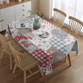thumbnail image 2 of Pioneer Flower Floral Print Pattern Rectangle Tablecloth 60"x84", Waterproof Polyester Table Cloth, Wipeable Spillproof for Dining Camping Indoor Outdoor, 2 of 5