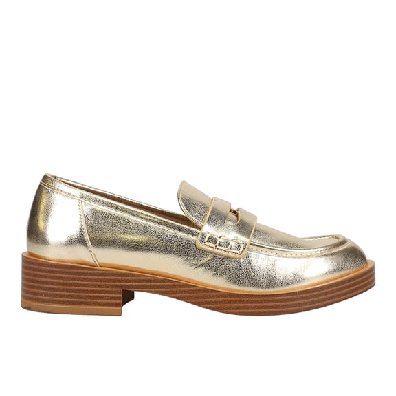 Chinese Laundry Womens Porter Metallic Penny Slip On Loafers Casual Shoes