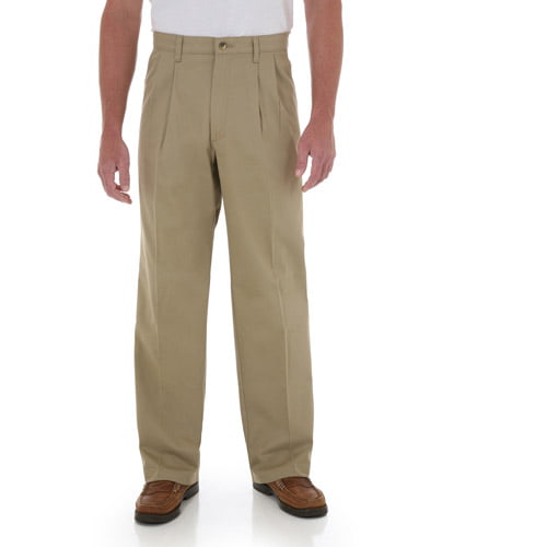Wrangler Men's Advanced Comfort Pleated Pants 