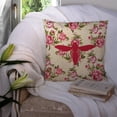 thumbnail image 3 of Carolines Treasures Yellow Jacket Shabby Chic Yellow Roses Fabric Decorative Pillow 14Hx14W multicolor, 3 of 4