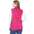thumbnail image 2 of Woman Within Plus Size Zip-Front Quilted Vest Long Lightweight Gilet, 2 of 6