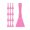 Bright Pink, variant on PETGLE Polypropylene Scraper Tool Food Safe Scraper for Removing Caked-On Residue in Commercial Kitchens, Plastic, 7.82 x 3 Inches, Black