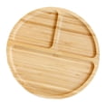 thumbnail image 4 of Platos cuadrados de bambú BLESIY Vajilla para niños plato de alimentación saludable, 4 of 8