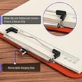 thumbnail image 2 of 1Pack Plastic Clipboard, 12.5” x 9” Clipboard Plastic, Low-Profile Metal Clip with Retractable Hanging Hole，Office supplies, suitable for teachers, students, doctors, 2 of 6