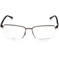 thumbnail image 2 of Marco de gafas Porsche Design P8730 C para hombre de 56 mm, color marrón y negro, 2 of 4