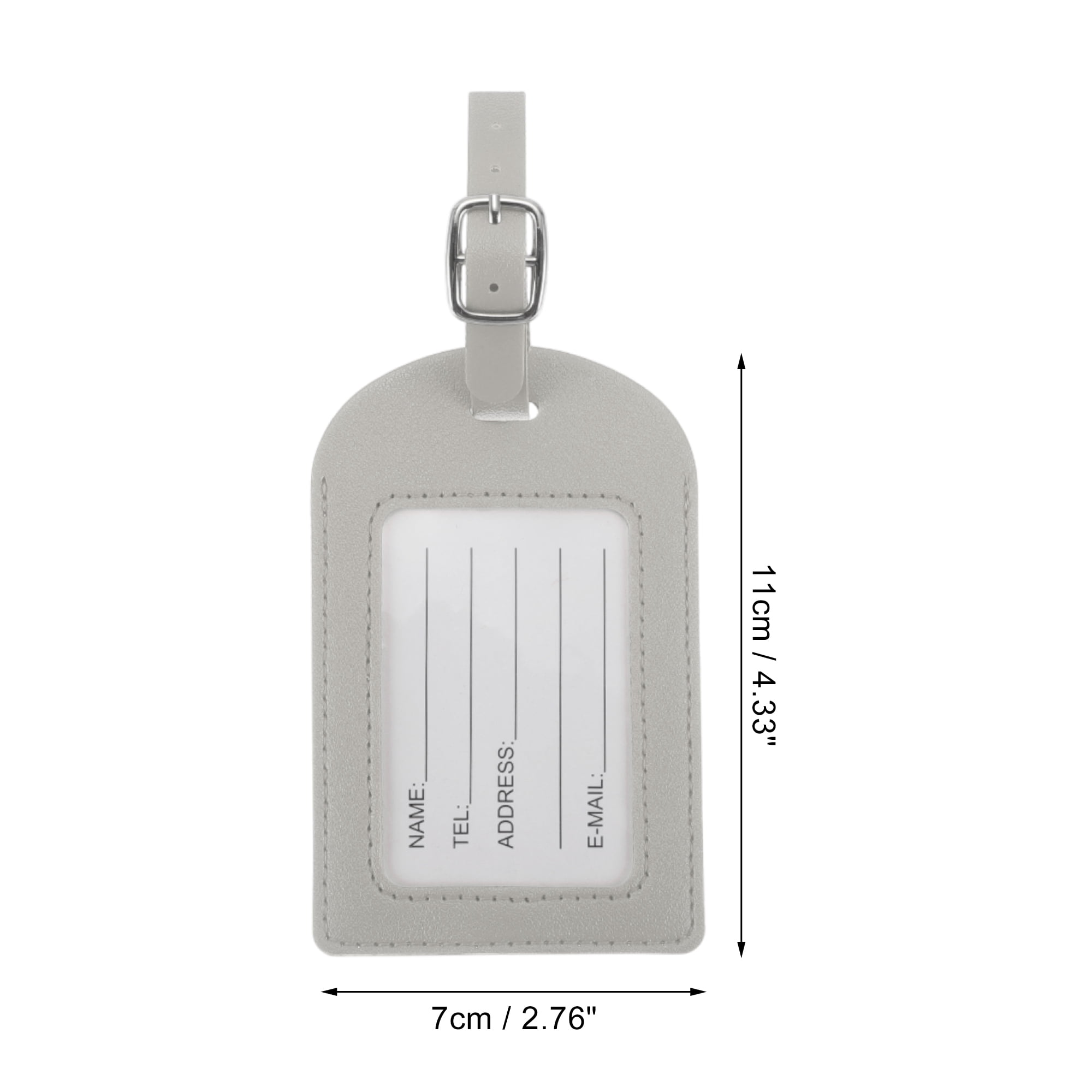 Unique Bargains 1 Pc Durable Luggage Tag for Travelling Gray