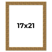 17x21 Frame Black and Gold Distressed Solid Wood Sonoma Picture Frame | 1.625 Inch Moulding Width |