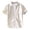 Khaki, variant on Mens Summer Shirts, Men's Breathable Shirt Short Sleeve Loose Shirt In Summer Wear A Thin Lapel White Shirt N Khaki L
