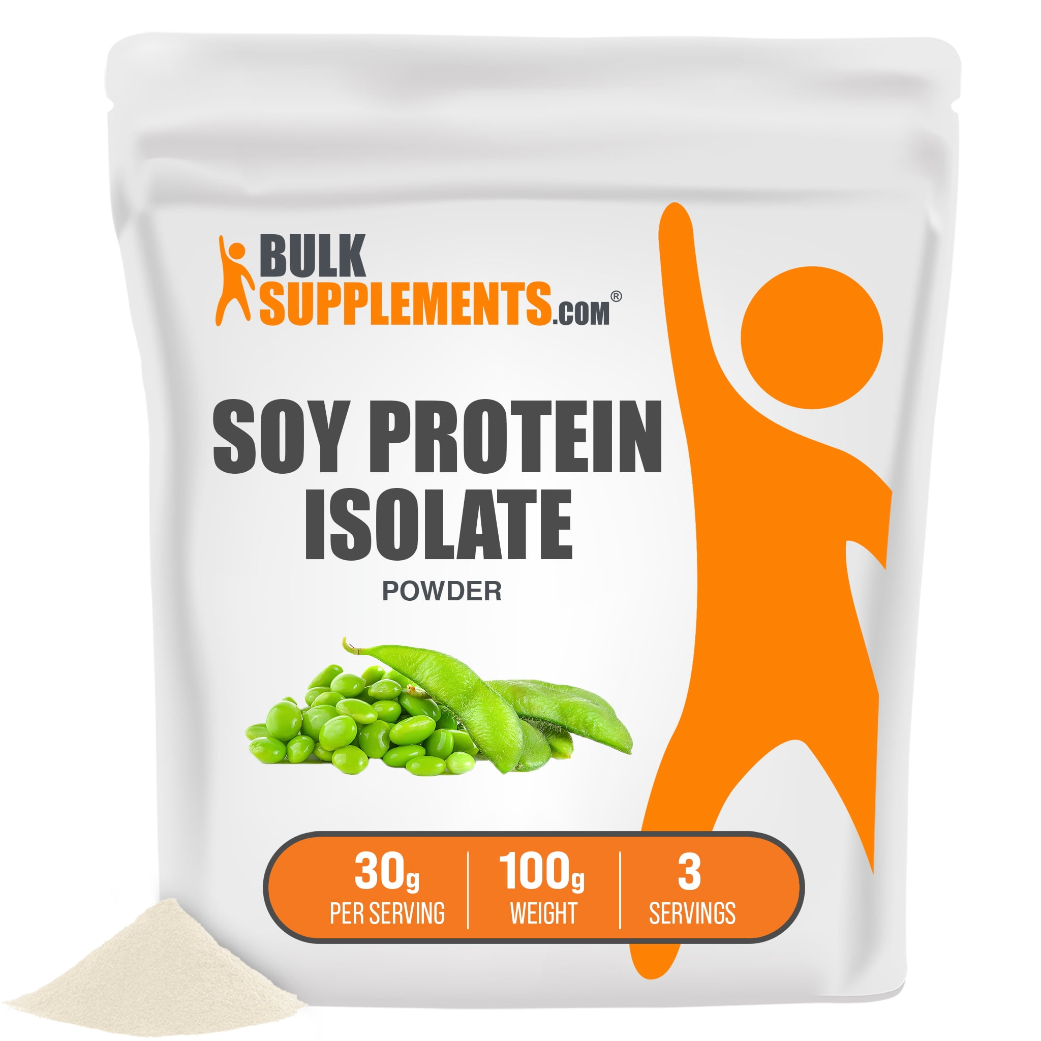 Soy Protein Isolate Powder, 30g Vegan Protein (100 Grams)