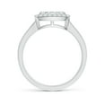 thumbnail image 2 of ANGARA Natural Trillion Composite Diamond Halo Ring in 14K White Gold for Women (Size-3.75mm| Color-G| Clarity-VS2) | April Birthstone, Anniversary, Jewelry Gift for Women | Natural Diamond Ring, 2 of 9