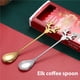 thumbnail image 4 of Bewildely 2 Pieces Christmas Coffee Spoons Ice Hotel Scoops Supplies Cream Stirring Home Kitchen Tea Teaspoons Party Bar Kits de decoración para fiestas No.1, 4 of 6
