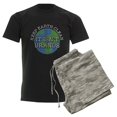 thumbnail image 6 of CafePress - Keep Earth Clean Men's Dark Pajamas - Men's Dark Loose Fit Cotton Pajama Set, 6 of 7