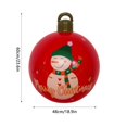 thumbnail image 5 of Bola navideña inflable de PVC de 24 pulgadas, bola grande decorada para exteriores, adornos navideños de Año Nuevo, bolas de decoración navideña, 5 of 5