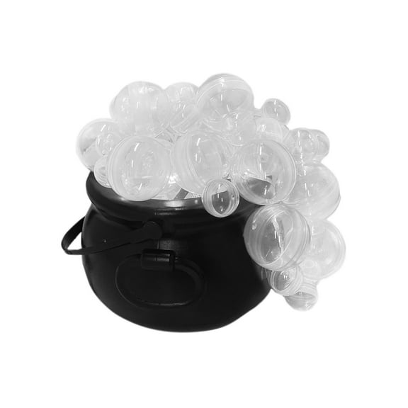 Nkmbld Halloween Decorations Witch Cauldron, DIY Bubbling Witch Jar Set with Twinkling Lights - Perfect for Hocus Pocus Halloween Party Decorations, White