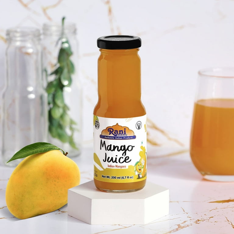 Rani Mango Juice fl oz (200 ml) Glass Bottle, Pack of