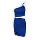 thumbnail image 4 of Vestidos Para Mujer Casual Color Sólido Diseño de Moda Cordón de Cadera Vestido Corto de Un Hombro Odeerbi  ODB146210, 4 of 5